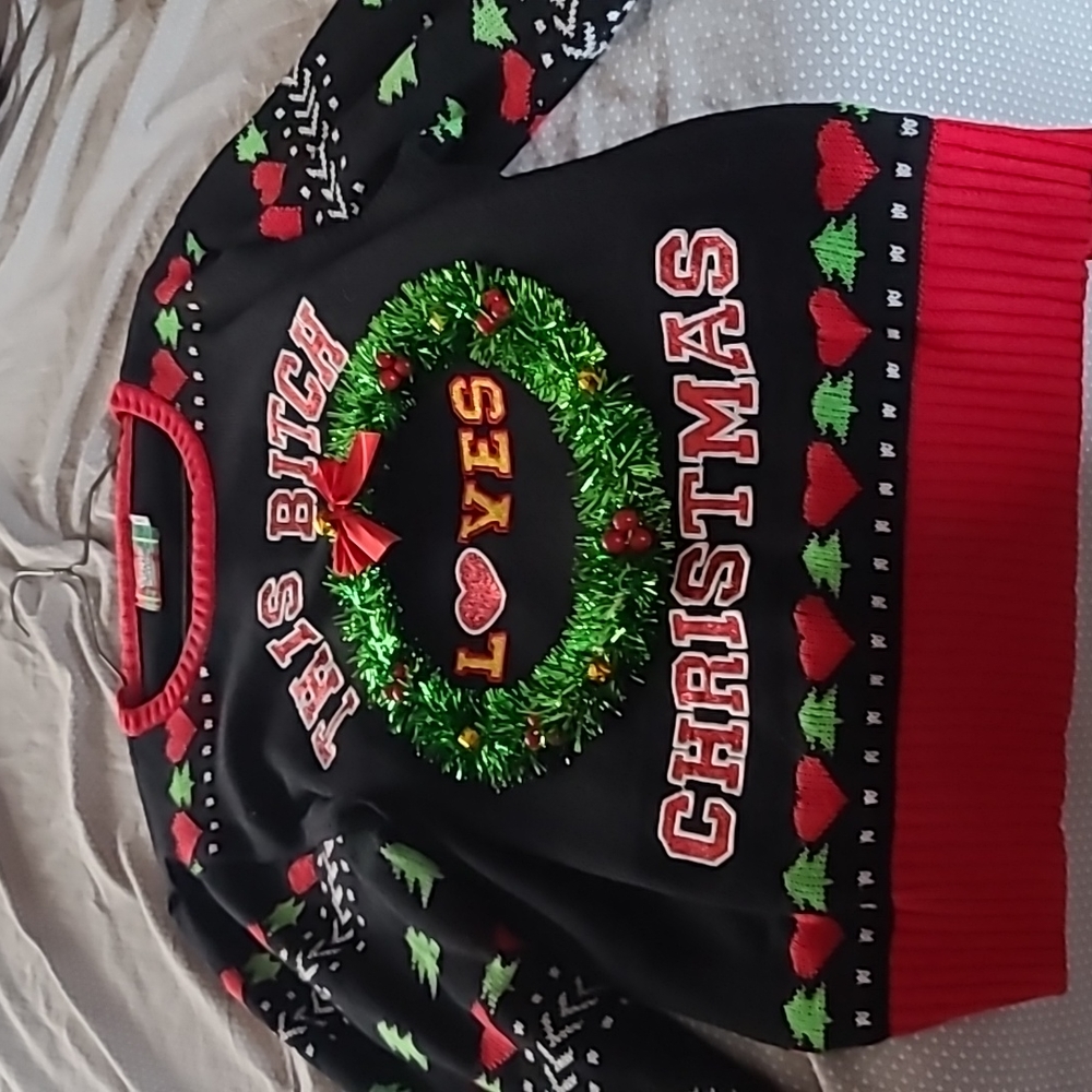 Spencer's ugly Christmas sweater